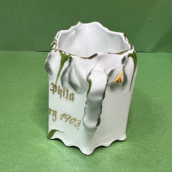 Antique Creamer No. 36 Knights Templar (K.T.) Mary Commandery 1903 Philadelphia - Picture 5 of 9